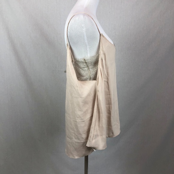 NEW Free People Sweetest V Deep Cami beige - Picture 4 of 7